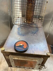 少し温度が上がるん時計