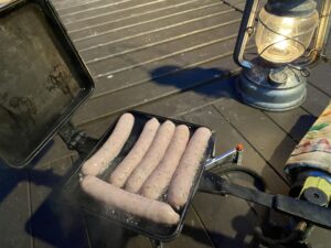 ウィンナーを焼く