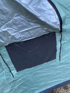 ワンタッチテントの窓