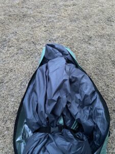 ワンタッチテントの収納