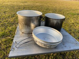 フラット面に置きづらいクッカーの蓋