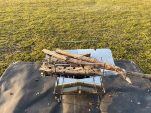 焚き火台の準備完了