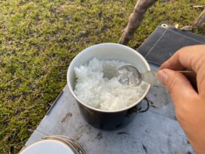 お米の炊き上がり