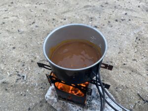 カレーを温める