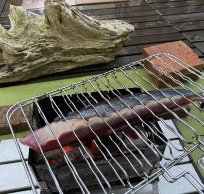 カツオのたたきを作る