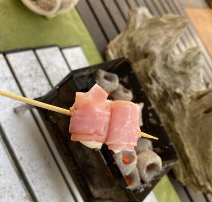 ニンニクのベーコン焼き