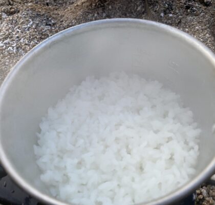 炊き上がったお米