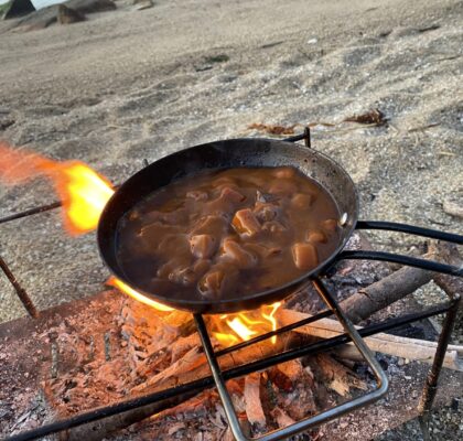 レトルトカレーを温める