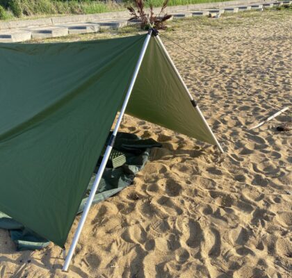 タープを二股化する