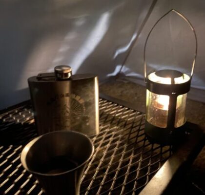 テントの中の過ごし方