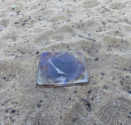 小さいステンレスプレート