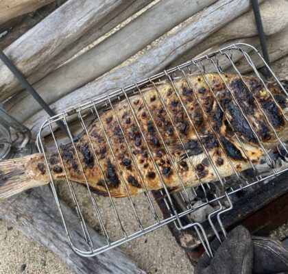 鯛を焼く