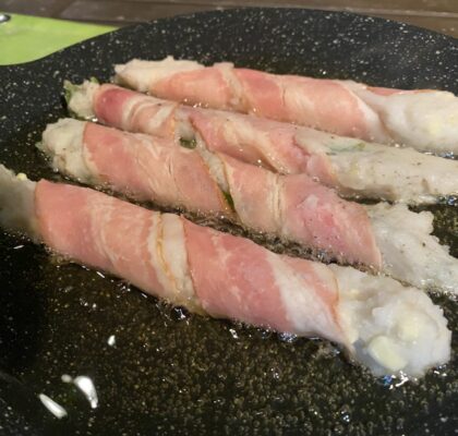 練り物をあえる