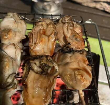 牡蠣に塗って食べる