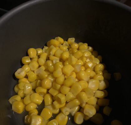 コーンを温める