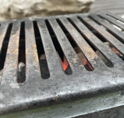 B-6君の鉄板に歪みが出始める