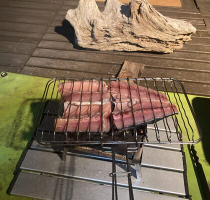 メタル薪を使ってみる