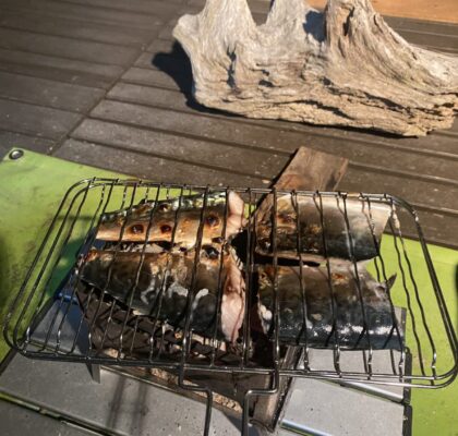 サバの焼き上がり