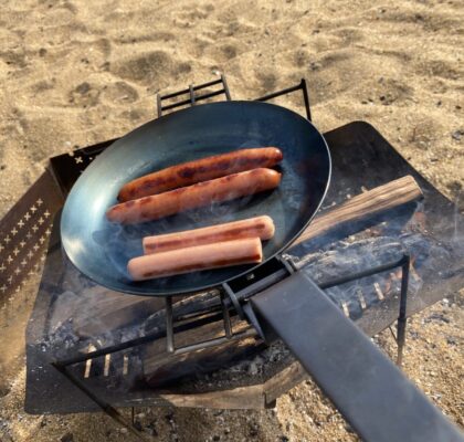 ブルーモーメント焚火フライパン